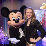 Laura van Kaam en Micky Mouse